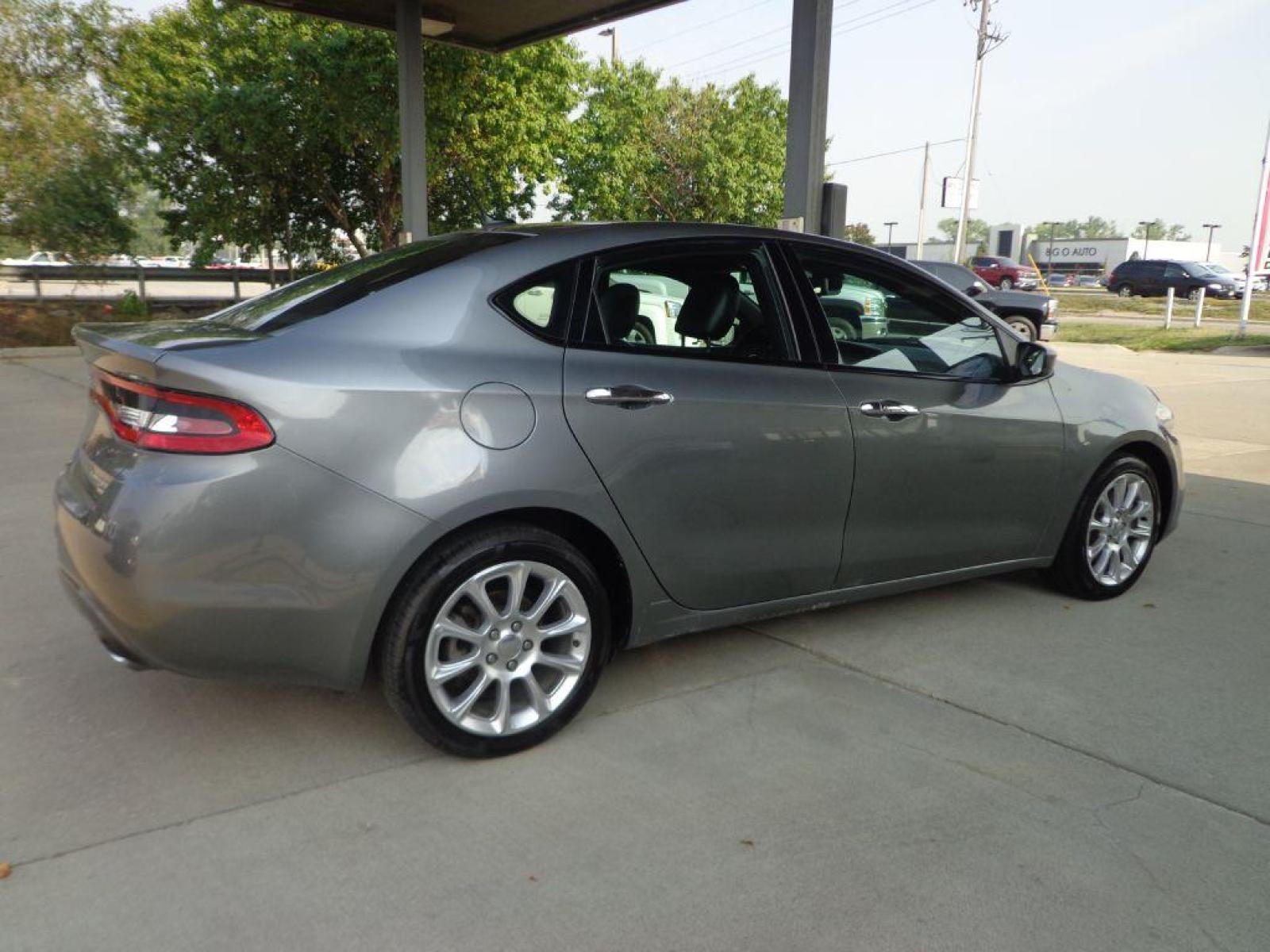 2013 GRAY DODGE DART LIMITED (1C3CDFCH3DD) with an 1.4L engine, Automatic transmission, located at 6610 L St., Omaha, NE, 68117, (402) 731-7800, 41.212872, -96.014702 - 2-OWNER CLEAN CARFAX LOADED WITH LEATHER, NAV, BACKUP CAM, SUNROOF AND NEWER TIRES! *****We have found that most customers do the majority of their shopping online before visiting a dealership. For this reason we feel it necessary to have a competitive price on our used vehicles right up front - Photo #3