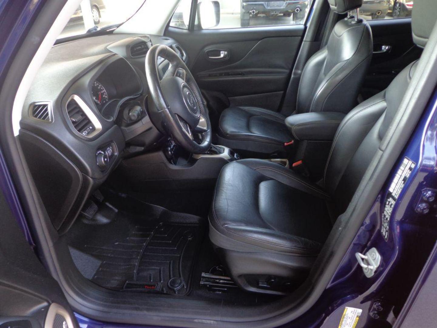 2016 BLUE JEEP RENEGADE LIMITED (ZACCJBDT0GP) with an 2.4L engine, Automatic transmission, located at 6610 L St., Omaha, NE, 68117, (402) 731-7800, 41.212872, -96.014702 - SHARP 2-OWNER, CLEAN CARFAX, LOW MILEAGE, NEWER TIRES, LOADED WITH OPTIONS INCLUDING: Passive Entry Keyless Enter 'n Got Package Blind Spot and Cross Path Detection 6.5-Inch Navigation Group with Uconnect My Sky Power Retractable / Removable Panels Beatst Premium Audio System *****We have - Photo#13