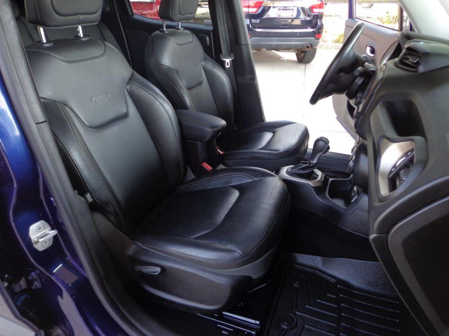 2016 BLUE JEEP RENEGADE LIMITED (ZACCJBDT0GP) with an 2.4L engine, Automatic transmission, located at 6610 L St., Omaha, NE, 68117, (402) 731-7800, 41.212872, -96.014702 - SHARP 2-OWNER, CLEAN CARFAX, LOW MILEAGE, NEWER TIRES, LOADED WITH OPTIONS INCLUDING: Passive Entry Keyless Enter 'n Got Package Blind Spot and Cross Path Detection 6.5-Inch Navigation Group with Uconnect My Sky Power Retractable / Removable Panels Beatst Premium Audio System *****We have - Photo#17