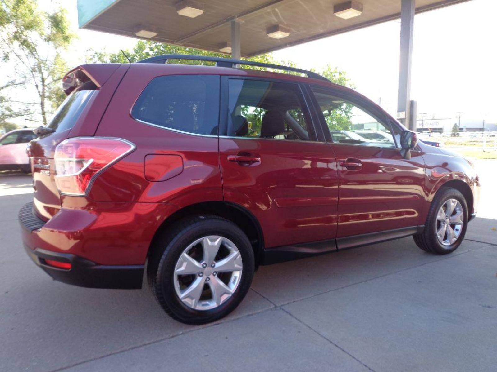 2014 MAROON SUBARU FORESTER 2.5I LIMITED (JF2SJAHC5EH) with an 2.5L engine, Continuously Variable transmission, located at 6610 L St., Omaha, NE, 68117, (402) 731-7800, 41.212872, -96.014702 - 1-OWNER CLEAN CARFAX LOW MILEAGE WITH PANORAMIC ROOF, BACKUP CAM, HEATED SEATS, REMOTE START AND NEWER TIRES! *****We have found that most customers do the majority of their shopping online before visiting a dealership. For this reason we feel it necessary to have a competitive price on our use - Photo #3