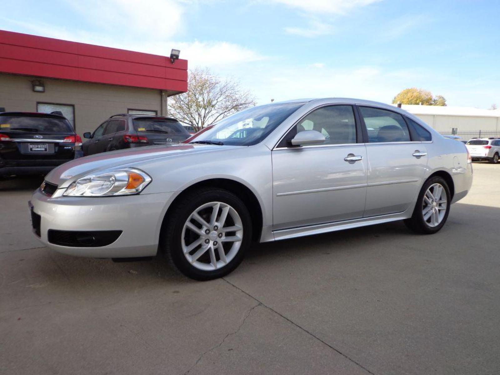 2012 SILVER CHEVROLET IMPALA LTZ (2G1WC5E3XC1) with an 3.6L engine, Automatic transmission, located at 6610 L St., Omaha, NE, 68117, (402) 731-7800, 41.212872, -96.014702 - 2-OWNER CLEAN CARFAX LOW MILEAGE LOADED WITH HEATED LEATHER, SUNROOF, BOSE ANDIO AND NEWER TIRES! *****We have found that most customers do the majority of their shopping online before visiting a dealership. For this reason we feel it necessary to have a competitive price on our used vehicles r - Photo #0