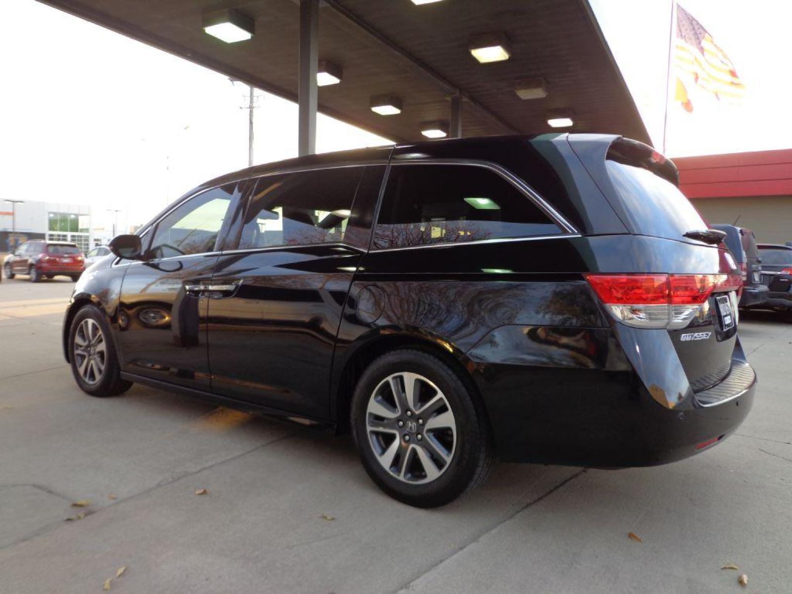 2014 BLACK HONDA ODYSSEY TOURING (5FNRL5H90EB) with an 3.5L engine, Automatic transmission, located at 6610 L St., Omaha, NE, 68117, (402) 731-7800, 41.212872, -96.014702 - 2-OWNER CLEAN CARFAX LOW MILEAGE LOADED WITH OPTIONS AND NEWER TIRES! *****We have found that most customers do the majority of their shopping online before visiting a dealership. For this reason we feel it necessary to have a competitive price on our used vehicles right up front. We spend time - Photo #4