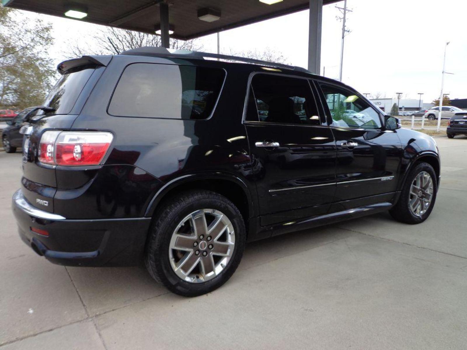2012 BLACK GMC ACADIA DENALI (1GKKVTEDXCJ) with an 3.6L engine, Automatic transmission, located at 6610 L St., Omaha, NE, 68117, (402) 731-7800, 41.212872, -96.014702 - 1-OWNER CLEAN CARFAX LOW MILEAGE LOEADED WITH OPTIONS AND NEWER TIRES! *****We have found that most customers do the majority of their shopping online before visiting a dealership. For this reason we feel it necessary to have a competitive price on our used vehicles right up front. We spend t - Photo #3