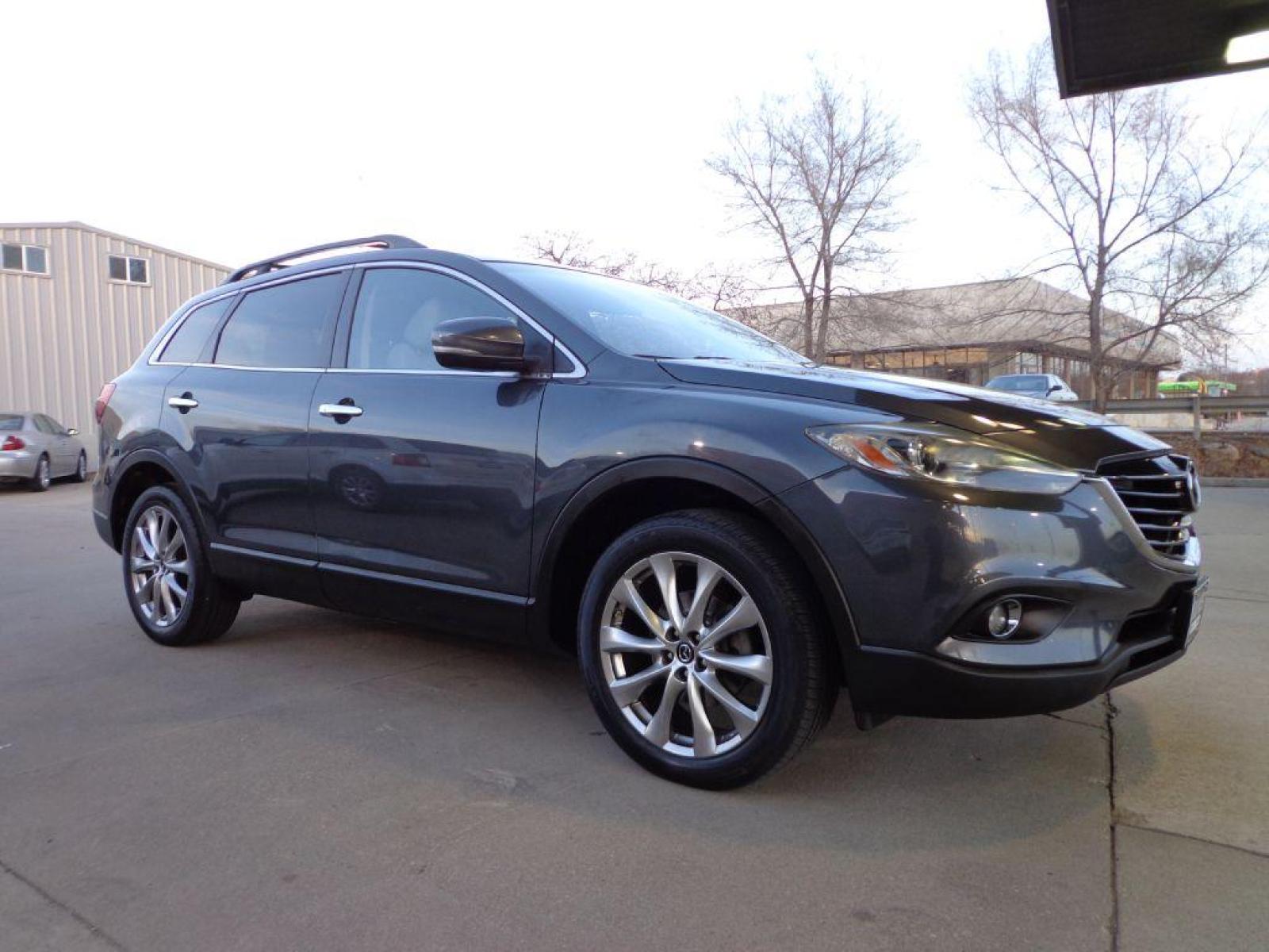 2014 GRAY MAZDA CX-9 GRAND TOURING (JM3TB3DV8E0) with an 3.7L engine, Automatic transmission, located at 6610 L St., Omaha, NE, 68117, (402) 731-7800, 41.212872, -96.014702 - 1-OWNER CLEAN CARFAX LOW MILEAGE LOADED WITH HEATED SEATS, 3RD ROW, SUNROOF, NAV, BACKUP CAM, BOSE AND MUCH MORE! *****We have found that most customers do the majority of their shopping online before visiting a dealership. For this reason we feel it necessary to have a competitive price on o - Photo #2