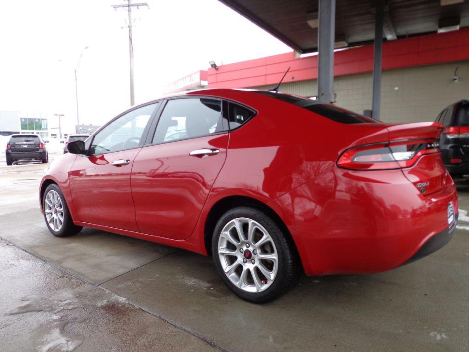 2013 RED DODGE DART LIMITED (1C3CDFCA1DD) with an 2.0L engine, Automatic transmission, located at 6610 L St., Omaha, NE, 68117, (402) 731-7800, 41.212872, -96.014702 - 1-OWNER CLEAN CARFAX LOW MILEAGE LOADED WITH HEATED LEATHER, HEATED STEERING WHEEL, NAV, BACKUP CAM, SUNROOF, NEWER TIRES AND MUCH MORE! *****We have found that most customers do the majority of their shopping online before visiting a dealership. For this reason we feel it necessary to have - Photo #5