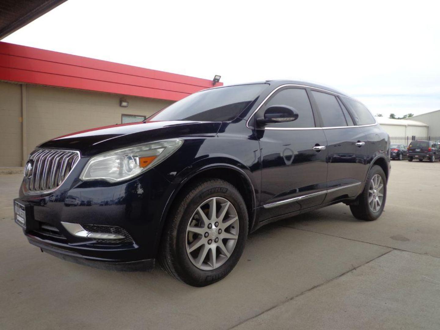 2016 BLUE BUICK ENCLAVE LEATHER (5GAKVBKD8GJ) with an 3.6L engine, Automatic transmission, located at 6610 L St., Omaha, NE, 68117, (402) 731-7800, 41.212872, -96.014702 - 2-OWNER CLEAN CARFAX LOW MILEAGE LOADED WITH OPTIONS! *****We have found that most customers do the majority of their shopping online before visiting a dealership. For this reason we feel it necessary to have a competitive price on our used vehicles right up front. We spend time researching t - Photo#0