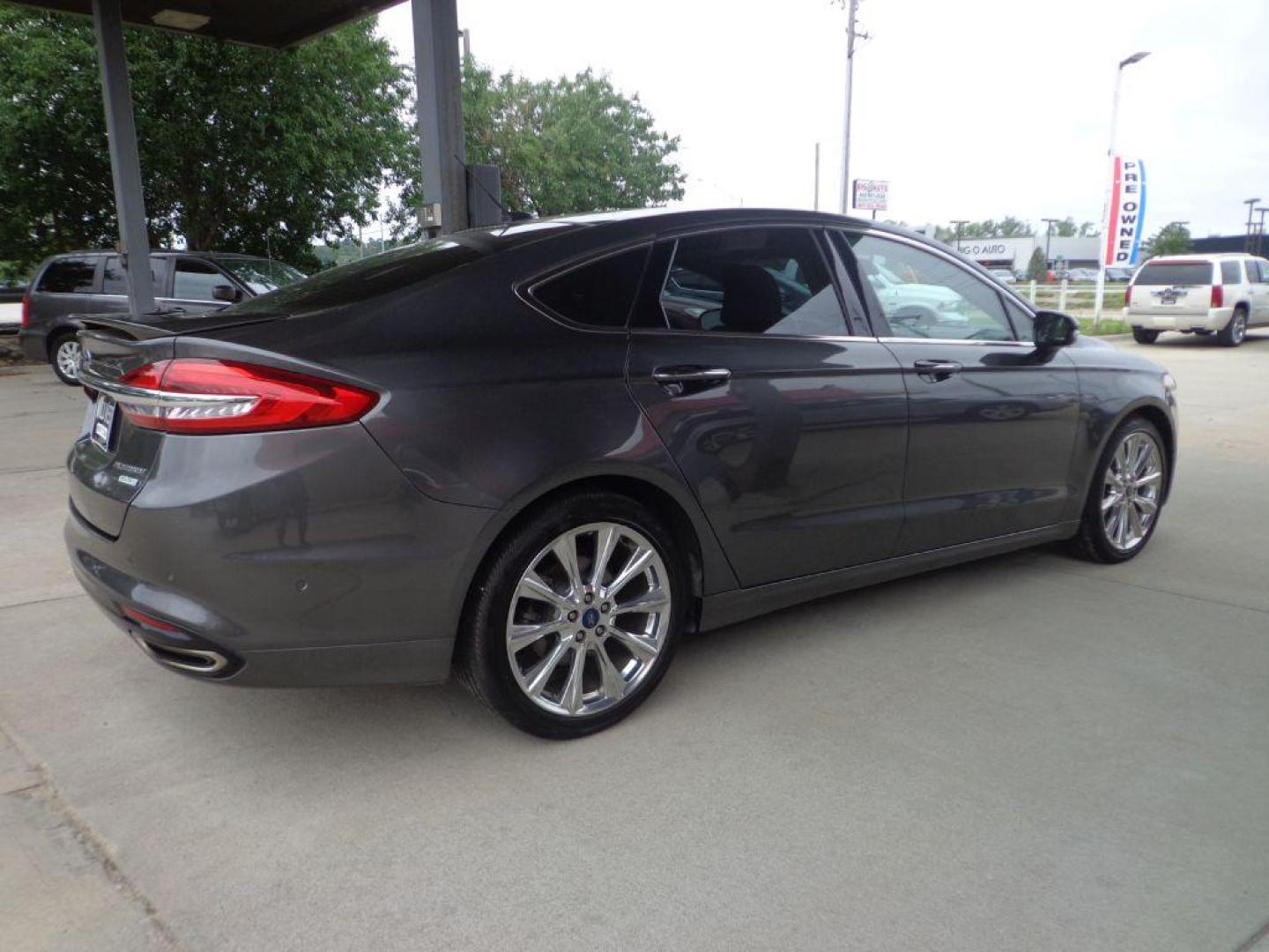 2017 GRAY FORD FUSION TITANIUM (3FA6P0K95HR) with an 2.0L engine, Automatic transmission, located at 6610 L St., Omaha, NE, 68117, (402) 731-7800, 41.212872, -96.014702 - SHARP TITANIUM PACKAGE WITH A CLEAN CARFAX, LOW MILES, ALL THE OPTIONS AND NEWER TIRES! *****We have found that most customers do the majority of their shopping online before visiting a dealership. For this reason we feel it necessary to have a competitive price on our used vehicles right up - Photo#3
