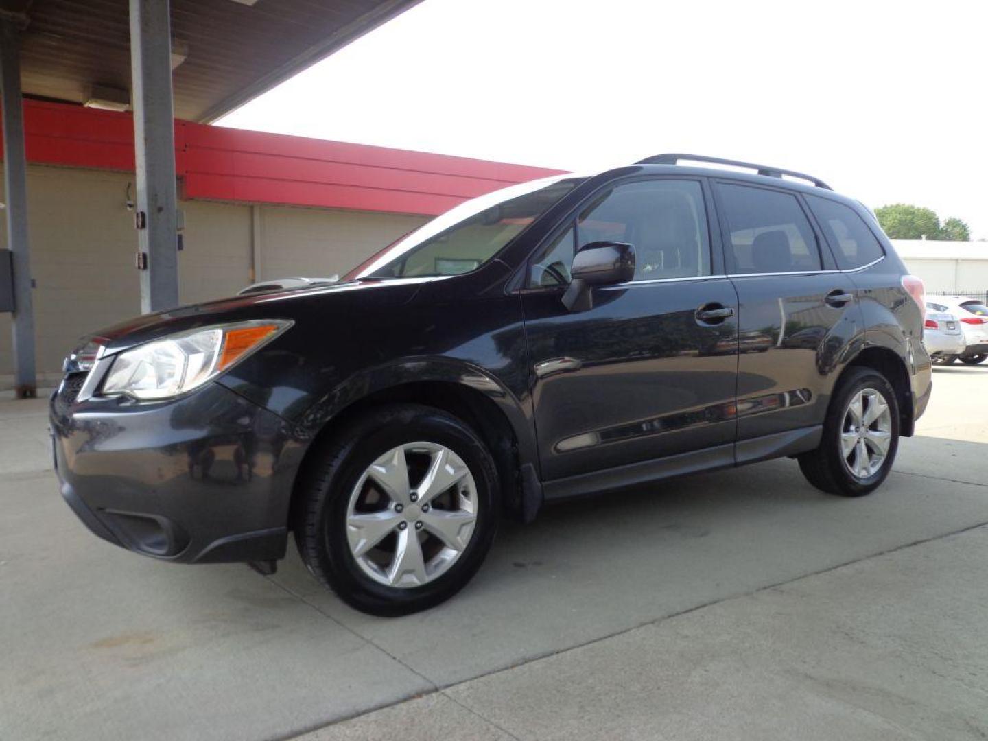 2014 GRAY SUBARU FORESTER 2.5I LIMITED (JF2SJAHC4EH) with an 2.5L engine, Continuously Variable transmission, located at 6610 L St., Omaha, NE, 68117, (402) 731-7800, 41.212872, -96.014702 - 1-OWNER CLEAN CARFAX, LOW MILEAGE, SUNROOF, HEATED LEATHER, BACKUP CAM, POWER LIFTGATE, NEWER TIRES AND MUCH MORE! *****We have found that most customers do the majority of their shopping online before visiting a dealership. For this reason we feel it necessary to have a competitive price on ou - Photo#0