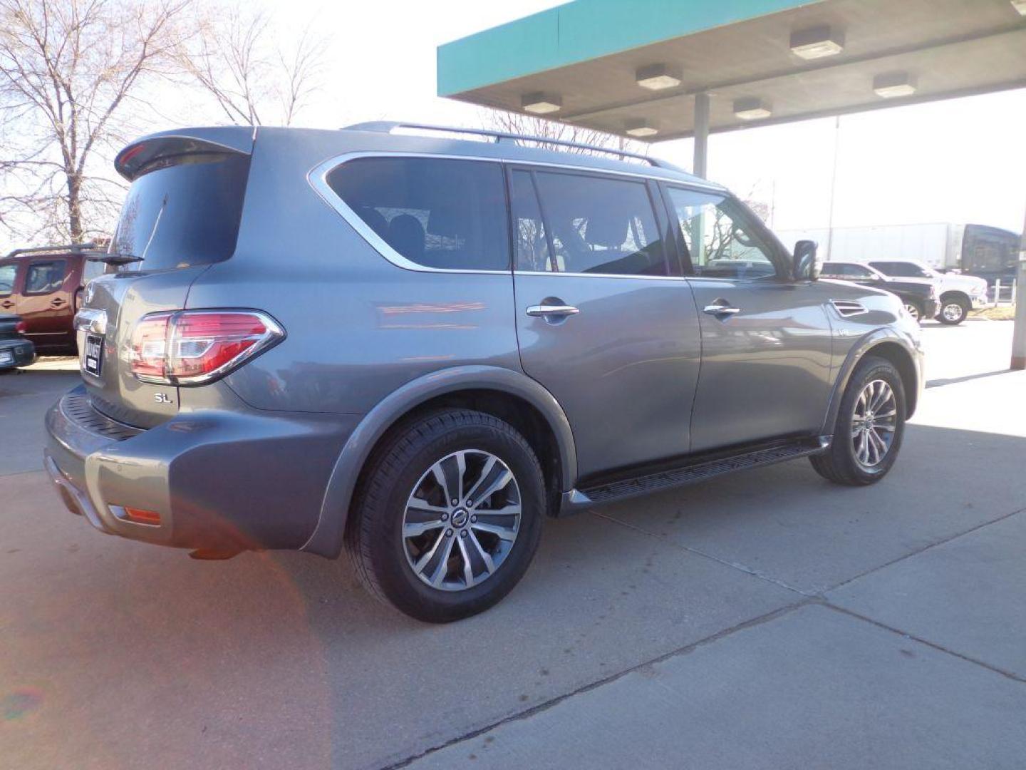 2019 GRAY NISSAN ARMADA SL (JN8AY2NC1K9) with an 5.6L engine, Automatic transmission, located at 6610 L St., Omaha, NE, 68117, (402) 731-7800, 41.212872, -96.014702 - 2-OWNER, CLEAN CARFAX, NAV, SUNROOF, DRIVER ASSIST AND NEWER TIRES! *****We have found that most customers do the majority of their shopping online before visiting a dealership. For this reason we feel it necessary to have a competitive price on our used vehicles right up front. We spend time r - Photo#3