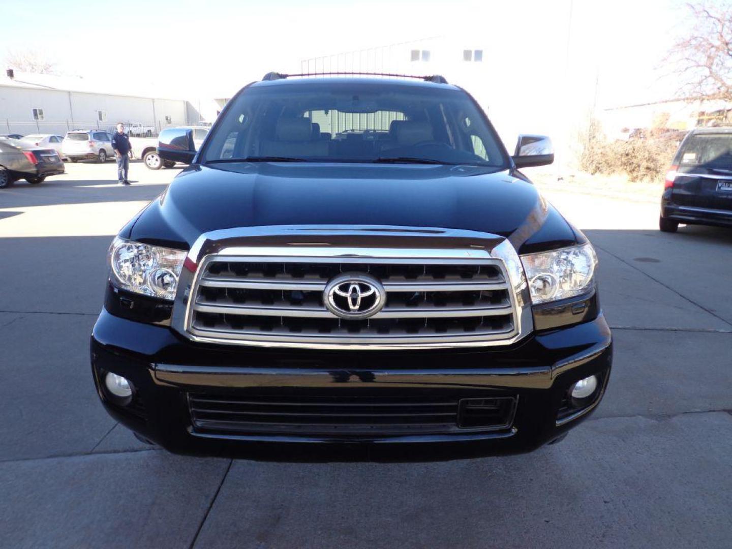 2008 BLACK TOYOTA SEQUOIA PLATINUM (5TDBY67A68S) with an 5.7L engine, Automatic transmission, located at 6610 L St., Omaha, NE, 68117, (402) 731-7800, 41.212872, -96.014702 - 2-OWNER, CLEAN CARFAX, LOADED WITH OPTIONS AND NEWER TIRES! *****We have found that most customers do the majority of their shopping online before visiting a dealership. For this reason we feel it necessary to have a competitive price on our used vehicles right up front. We spend time researchi - Photo#1