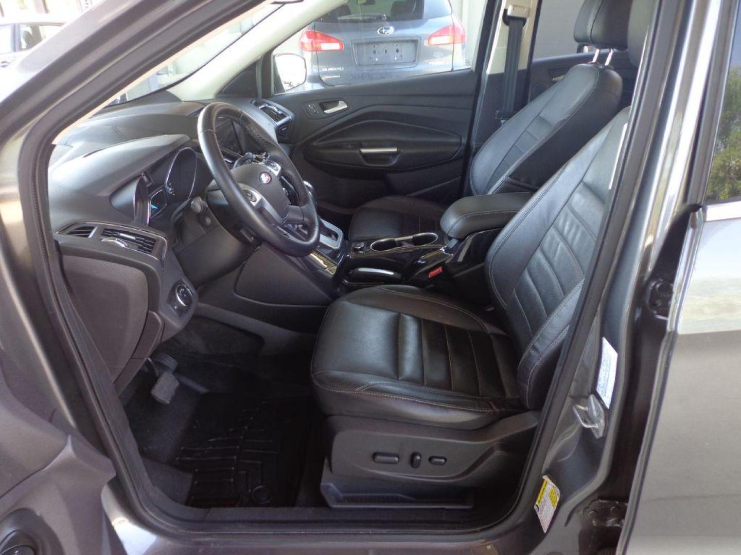 2014 GRAY FORD ESCAPE TITANIUM (1FMCU9J95EU) with an 2.0L engine, Automatic transmission, located at 6610 L St., Omaha, NE, 68117, (402) 731-7800, 41.212872, -96.014702 - 2-OWNER, CLEAN CAREFAX, LOW MILES, PANORAMIC ROOF, NAV, BACKUP CAM, REMOTE START AND NEWER TIRES! *****We have found that most customers do the majority of their shopping online before visiting a dealership. For this reason we feel it necessary to have a competitive price on our used vehicles - Photo#12