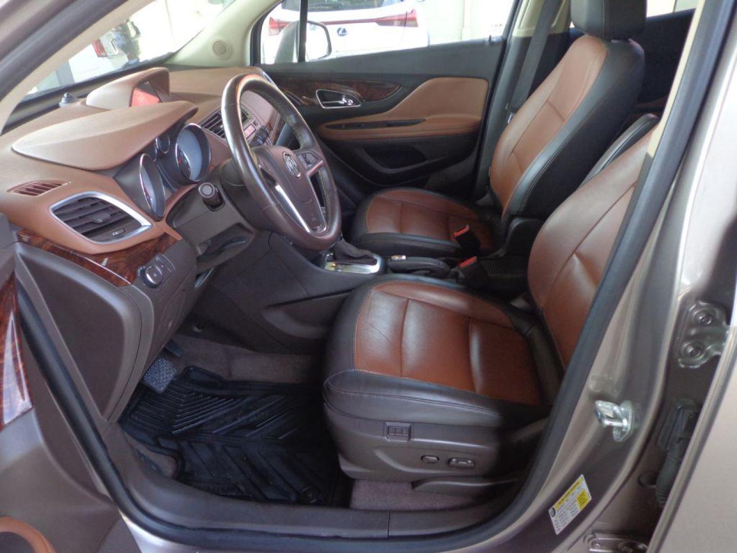 2014 BRONZE BUICK ENCORE LEATHER (KL4CJGSB5EB) with an 1.4L engine, Automatic transmission, located at 6610 L St., Omaha, NE, 68117, (402) 731-7800, 41.212872, -96.014702 - 1-OWNER, CLEAN CARFAX, LOW MILEAGE, SUNROOF, HEATED LEATHER, BACKUP CAM, NEWER TIRES AND MUCH MORE! *****We have found that most customers do the majority of their shopping online before visiting a dealership. For this reason we feel it necessary to have a competitive price on our used vehicles - Photo#12