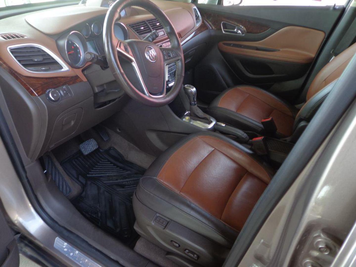 2014 BRONZE BUICK ENCORE LEATHER (KL4CJGSB5EB) with an 1.4L engine, Automatic transmission, located at 6610 L St., Omaha, NE, 68117, (402) 731-7800, 41.212872, -96.014702 - 1-OWNER, CLEAN CARFAX, LOW MILEAGE, SUNROOF, HEATED LEATHER, BACKUP CAM, NEWER TIRES AND MUCH MORE! *****We have found that most customers do the majority of their shopping online before visiting a dealership. For this reason we feel it necessary to have a competitive price on our used vehicles - Photo#14