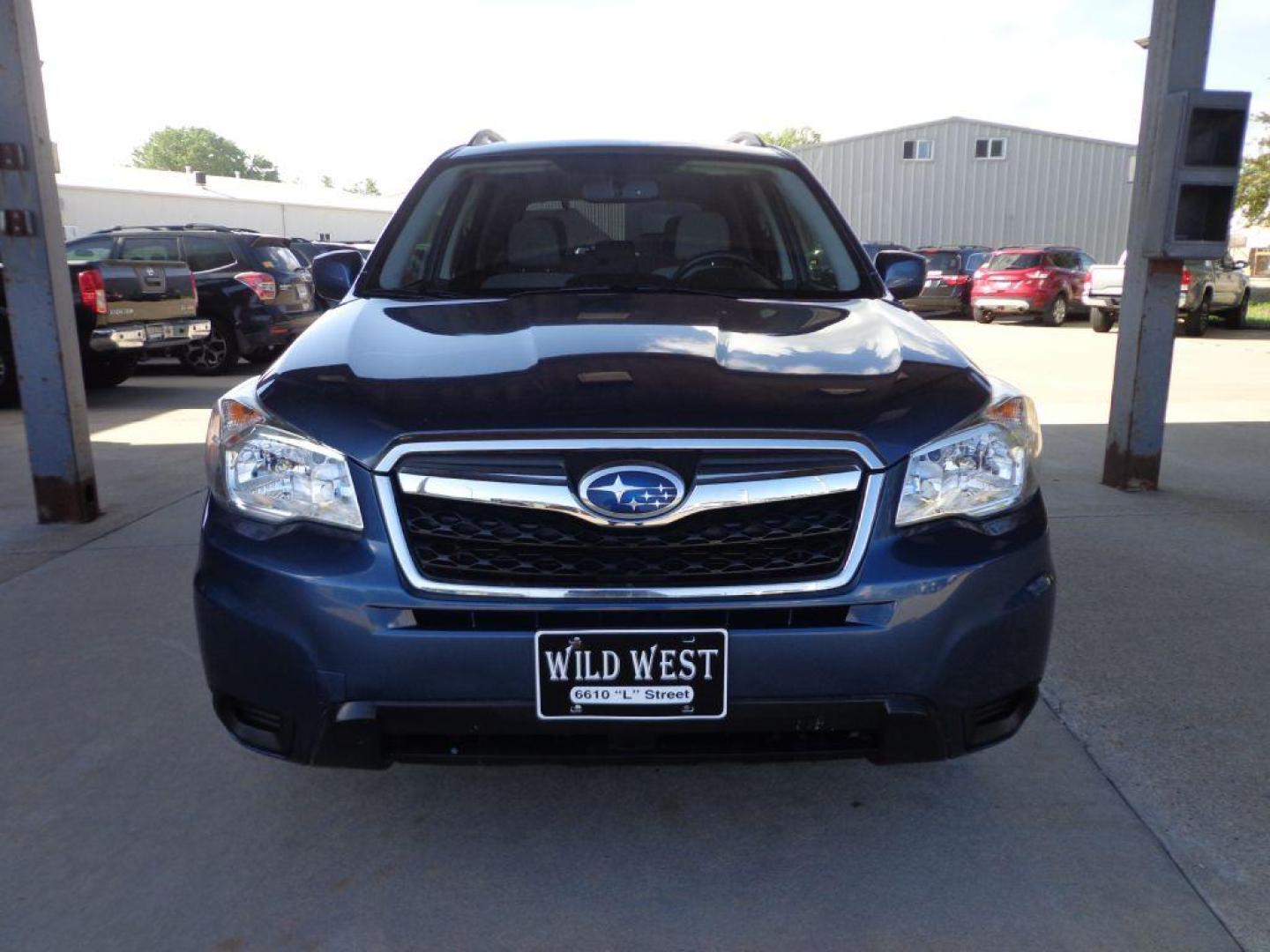 2014 BLUE SUBARU FORESTER 2.5I PREMIUM (JF2SJAEC5EH) with an 2.5L engine, Continuously Variable transmission, located at 6610 L St., Omaha, NE, 68117, (402) 731-7800, 41.212872, -96.014702 - SHARP LOW MILE RUST-FREE PREMIUM WITH LOW MILEAGE, PANORAMIC ROOF AND NEWER TIRES! *****We have found that most customers do the majority of their shopping online before visiting a dealership. For this reason we feel it necessary to have a competitive price on our used vehicles right up front. - Photo#1