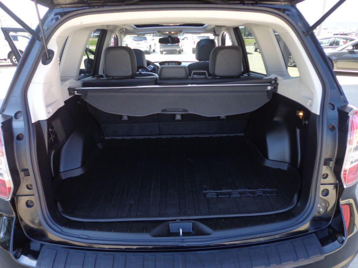 2015 BLACK SUBARU FORESTER 2.0XT TOURING (JF2SJGUC7FH) with an 2.0L engine, Continuously Variable transmission, located at 6610 L St., Omaha, NE, 68117, (402) 731-7800, 41.212872, -96.014702 - THIS VEHICLE HAS A CLEAN TITLE WITH A FREE CARFAX PROVIDED! 1-OWNER, CLEAN CARFAX, LOW MILEAGE. PANO ROOF, HARMON KARDON AUDIO, BACKUP CAM AND NEWER TIRES! *****We have found that most customers do the majority of their shopping online before visiting a dealership. For this reason we feel it - Photo#19