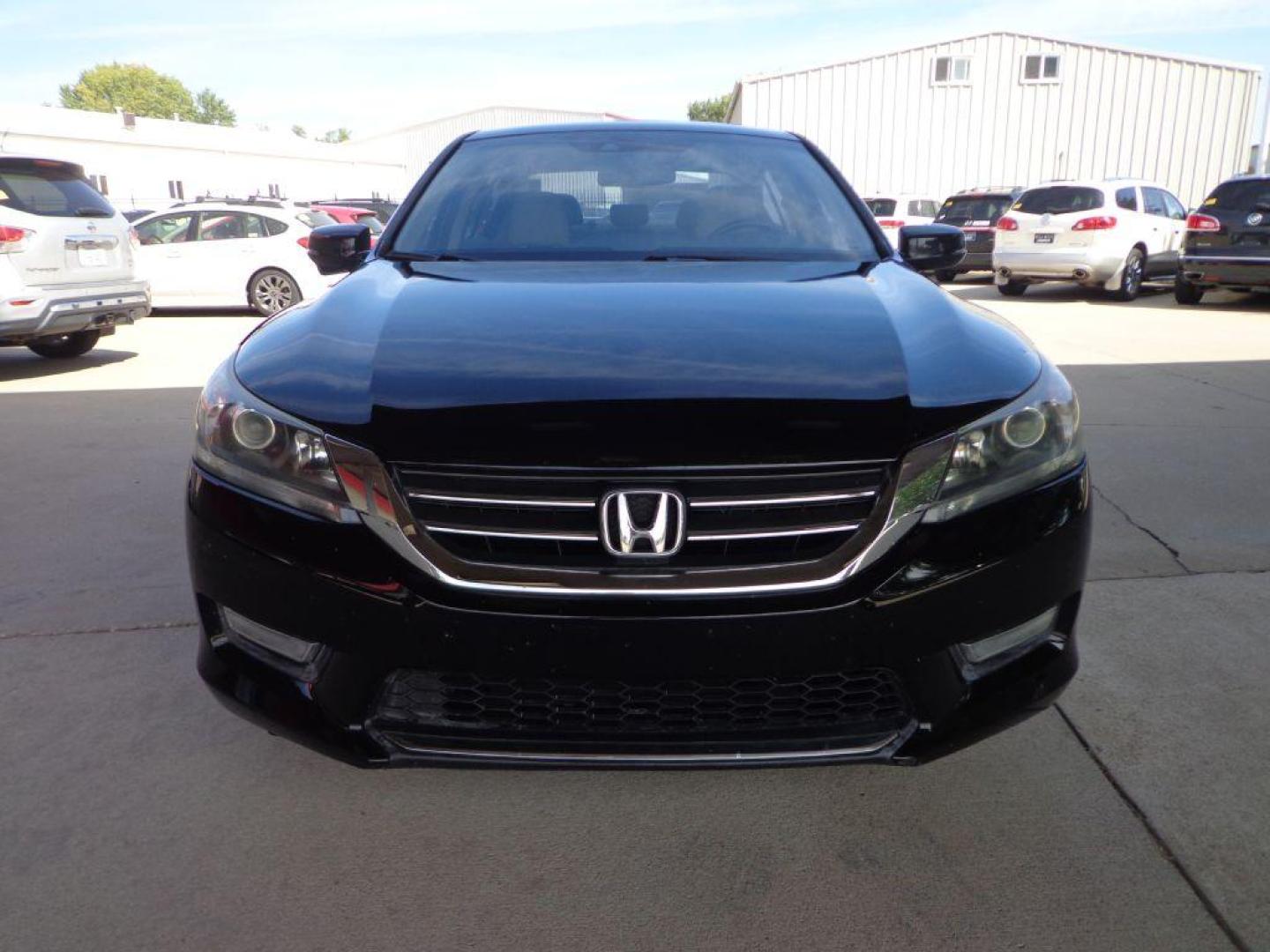 2013 BLACK HONDA ACCORD EXL (1HGCR2F8XDA) with an 2.4L engine, Continuously Variable transmission, located at 6610 L St., Omaha, NE, 68117, (402) 731-7800, 41.212872, -96.014702 - THIS VEHICLE HAS A CLEAN TITLE WITH A FREE CARFAX PROVIDED! 2-OWNER, CLEAN CARFAX, LOW MILEAGE, HEATED LEATHER, NAV, BACKUP CAM, ECO AND NEWER TIRES! *****We have found that most customers do the majority of their shopping online before visiting a dealership. For this reason we feel it necessa - Photo#1
