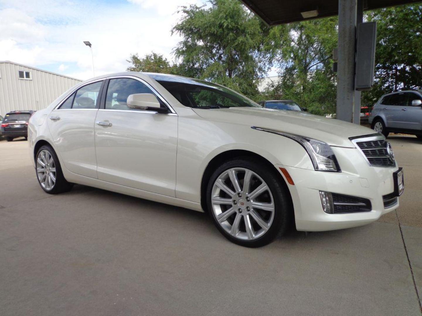 2013 WHITE CADILLAC ATS PREMIUM (1G6AL5S32D0) with an 3.6L engine, Automatic transmission, located at 6610 L St., Omaha, NE, 68117, (402) 731-7800, 41.212872, -96.014702 - THIS VEHICLE HAS A CLEAN TITLE WITH A FREE CARFAX PROVIDED! SHARP PREMIUM MODEL WITH A CLEAN CARFAX, LOW MILEAGE, NAV, SUNROOF, NEWER TIRES AND MUCH MORE! *****We have found that most customers do the majority of their shopping online before visiting a dealership. For this reason we feel it ne - Photo#2