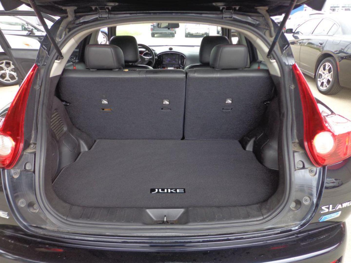 2013 BLACK NISSAN JUKE SL (JN8AF5MV8DT) with an 1.6L engine, Continuously Variable transmission, located at 6610 L St., Omaha, NE, 68117, (402) 731-7800, 41.212872, -96.014702 - THIS VEHICLE HAS A CLEAN TITLE WITH A FREE CARFAX PROVIDED! 1-OWNER, CLEAN CARFAX, LOW MILEAGE, AWD, HEATED SEATS, SUNROOF, NAV, BACKUP CAM, PREMIUM AUDIO AND NEWER TIRES! *****We have found that most customers do the majority of their shopping online before visiting a dealership. For this reaso - Photo#18