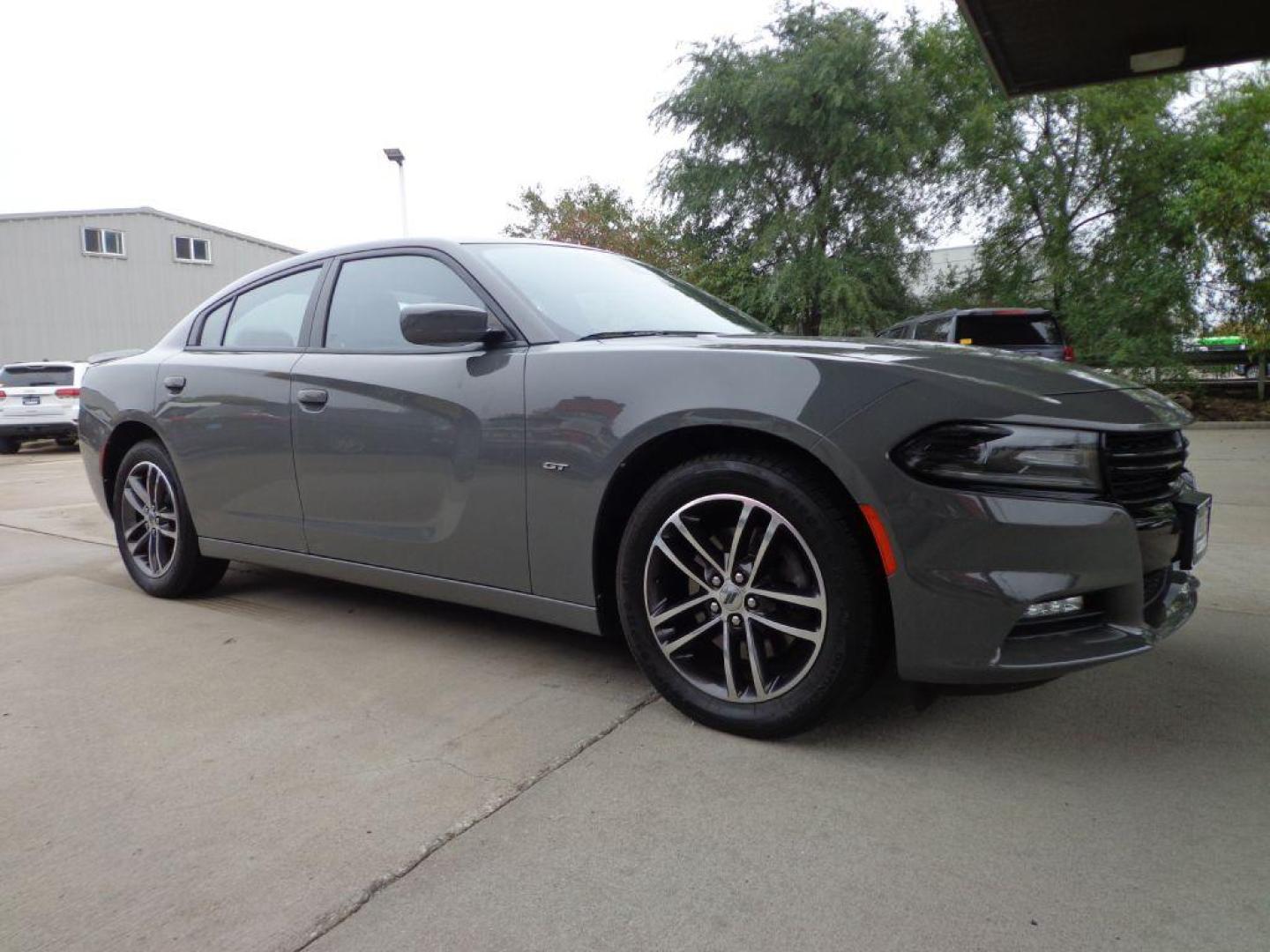 2018 GRAY DODGE CHARGER GT (2C3CDXJG3JH) with an 3.6L engine, Automatic transmission, located at 6610 L St., Omaha, NE, 68117, (402) 731-7800, 41.212872, -96.014702 - THIS VEHICLE HAS A CLEAN TITLE WITH A FREE CARFAX PROVIDED! 2-OWNER, CLEAN CARFAX, LOW MILEAGE, BLIND SPOT/CROSS PATH DETECTION, HID HEADLIGHTS, HEATED/COOLED SEATS, NAVIGATION, GT PERFORMANCE PACKAGE, SUNROOF, BEATS AUDIO AND NEWER TIRES! *****We have found that most customers do the majority - Photo#2