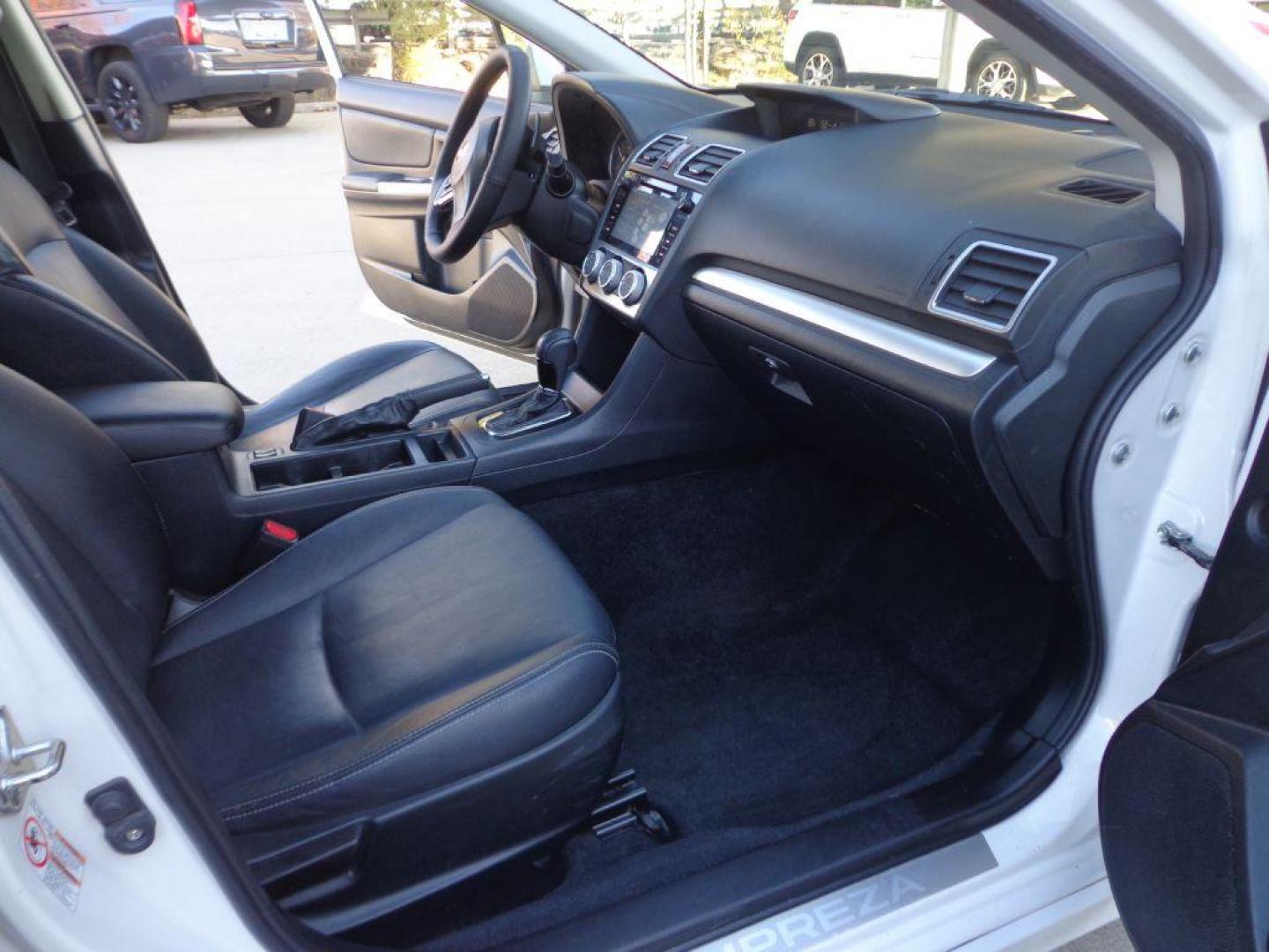 2016 WHITE SUBARU IMPREZA SPORT LIMITED (JF1GPAY63GH) with an 2.0L engine, Continuously Variable transmission, located at 6610 L St., Omaha, NE, 68117, (402) 731-7800, 41.212872, -96.014702 - THIS VEHICLE HAS A CLEAN TITLE WITH A FREE CARFAX PROVIDED! 1-OWNER, CLEAN CARFAX, LOW MILEAGE, HEATED LEATHER, SUNROOF, NAV, BACKUP CAM AND NEWER TIRES! *****We have found that most customers do the majority of their shopping online before visiting a dealership. For this reason we feel it neces - Photo#13