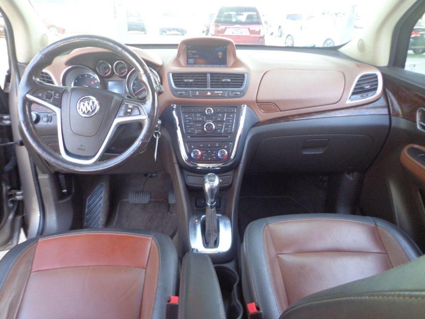 2014 BROWN BUICK ENCORE LEATHER (KL4CJGSB3EB) with an 1.4L engine, Automatic transmission, located at 6610 L St., Omaha, NE, 68117, (402) 731-7800, 41.212872, -96.014702 - THIS VEHICLE HAS A CLEAN TITLE WITH A FREE CARFAX PROVIDED! SHARP ENCORE LEATHER, AWD, A CLEAN CARFAX, LOW MILEAGE, SUNROOF, NAV, BACKUP CAM AND MUCH MORE! *****We have found that most customers do the majority of their shopping online before visiting a dealership. For this reason we feel it nec - Photo#18