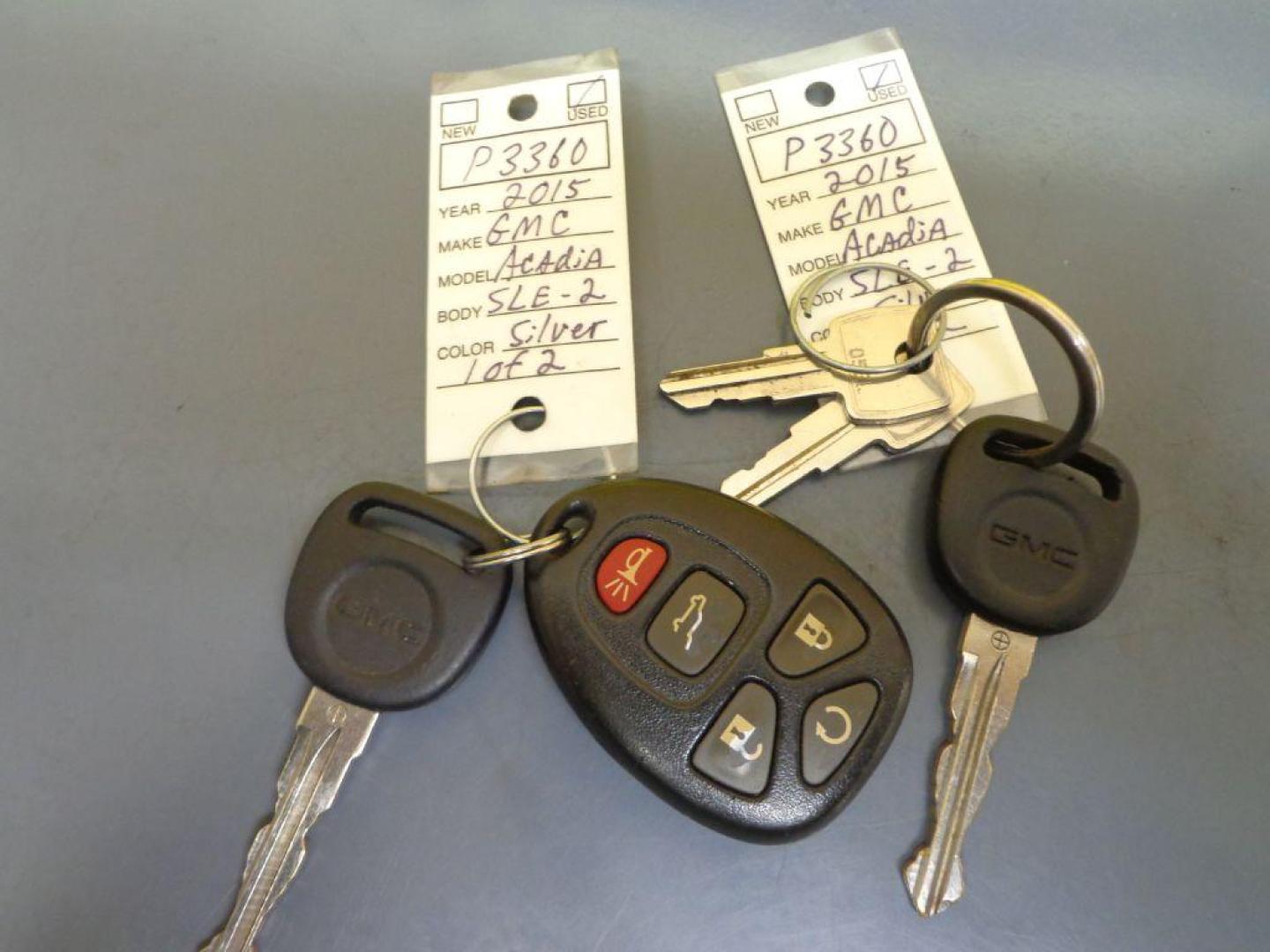 2015 SILVER GMC ACADIA SLE-2 (1GKKVPKD9FJ) with an 3.6L engine, Automatic transmission, located at 6610 L St., Omaha, NE, 68117, (402) 731-7800, 41.212872, -96.014702 - THIS VEHICLE HAS A BEEN FULLY INSPECTED AND HAS A CLEAN TITLE WITH A FREE CARFAX REPORT PROVIDED! 2-OWNER, CLEAN CARFAX, LOW MILEAGE, HEATED SEATS, 3RD ROW, SUNROOF, BACKUP CAM AND NEWER TIRES! *****We have found that most customers do the majority of their shopping online before visiting a eal - Photo#28