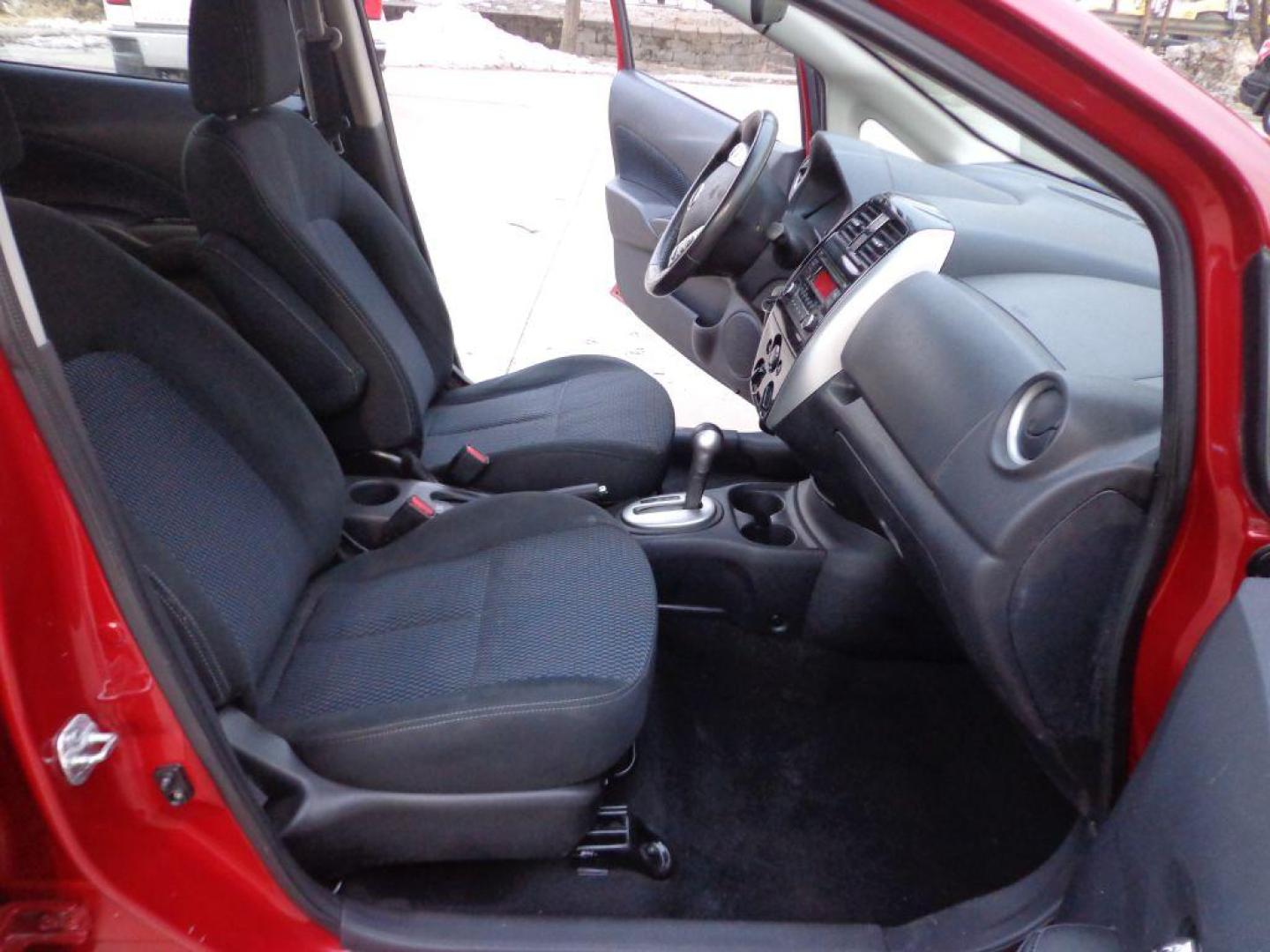 2015 RED NISSAN VERSA NOTE SV (3N1CE2CP2FL) with an 1.6L engine, Continuously Variable transmission, located at 6610 L St., Omaha, NE, 68117, (402) 731-7800, 41.212872, -96.014702 - THIS VEHICLE HAS A BEEN FULLY INSPECTED AND HAS A CLEAN TITLE WITH A FREE CARFAX REPORT PROVIDED! FRESH TRADE, RUNS AND DRIVES WELL WITH NEWER TIRES! *****We have found that most customers do the majority of their shopping online before visiting a ealership. For this reason we feel it necessary - Photo#11