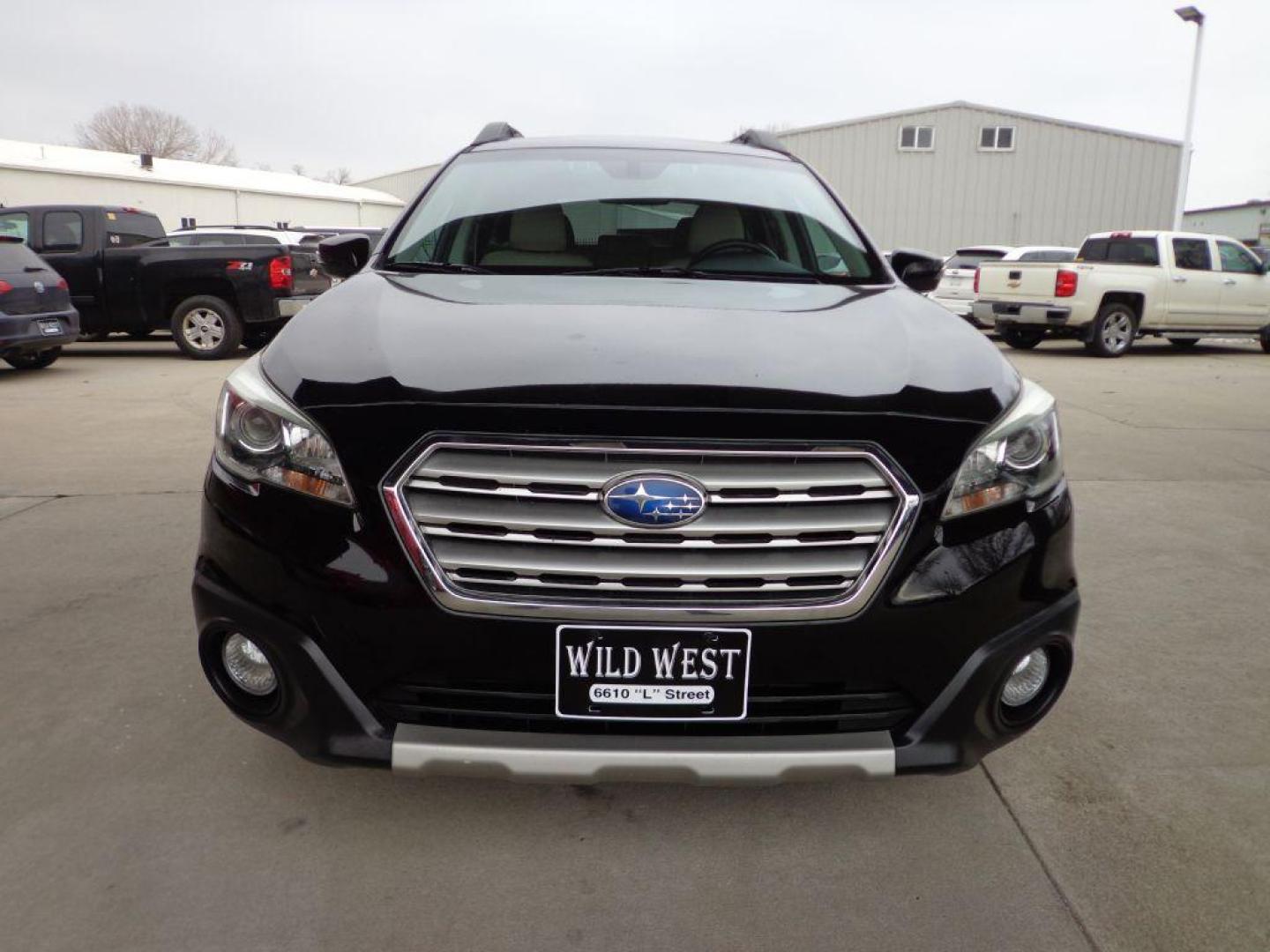 2017 BLACK SUBARU OUTBACK 2.5I LIMITED (4S4BSANC7H3) with an 2.5L engine, Continuously Variable transmission, located at 6610 L St., Omaha, NE, 68117, (402) 731-7800, 41.212872, -96.014702 - THIS VEHICLE HAS A BEEN FULLY INSPECTED AND HAS A CLEAN TITLE WITH A FREE CARFAX REPORT PROVIDED! 1-OWNER, CLEAN CARFAX, RUST-FREE UNDERCARRIAGE, HEADED FRONT/REAR SEATS, SUNROOF, DRIVER ASSIST, NAV, BACKUP CAM AND NEWER TIRES! *****We have found that most customers do the majority of their sho - Photo#1