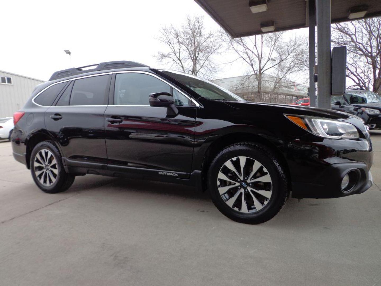 2017 BLACK SUBARU OUTBACK 2.5I LIMITED (4S4BSANC7H3) with an 2.5L engine, Continuously Variable transmission, located at 6610 L St., Omaha, NE, 68117, (402) 731-7800, 41.212872, -96.014702 - THIS VEHICLE HAS A BEEN FULLY INSPECTED AND HAS A CLEAN TITLE WITH A FREE CARFAX REPORT PROVIDED! 1-OWNER, CLEAN CARFAX, RUST-FREE UNDERCARRIAGE, HEADED FRONT/REAR SEATS, SUNROOF, DRIVER ASSIST, NAV, BACKUP CAM AND NEWER TIRES! *****We have found that most customers do the majority of their sho - Photo#2