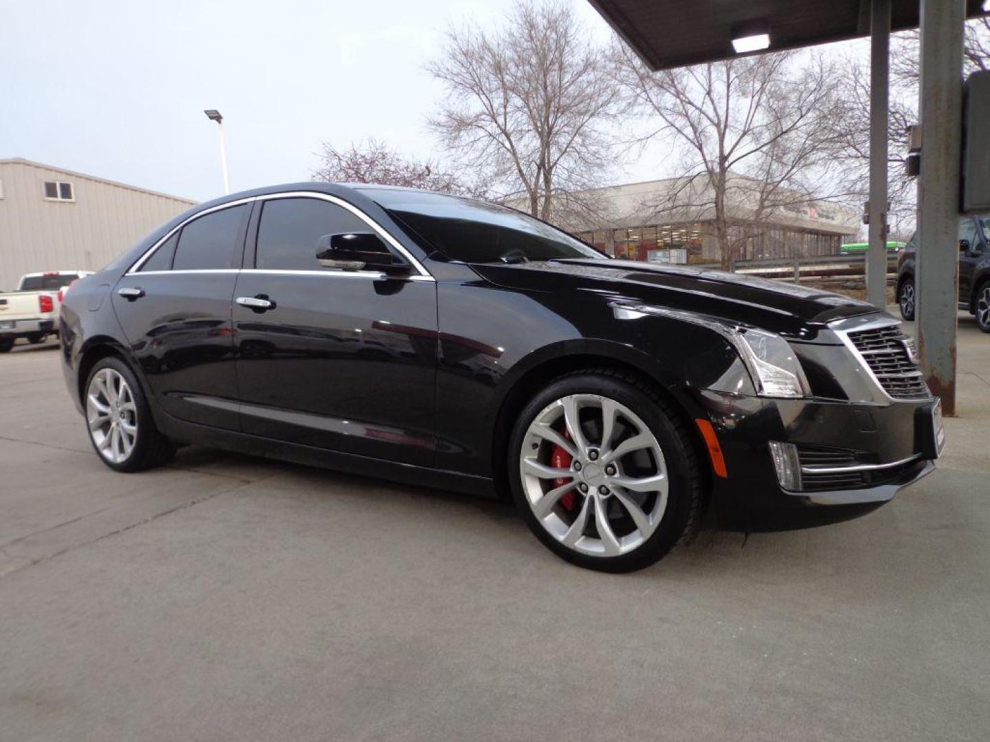 2015 BLACK CADILLAC ATS PREMIUM (1G6AM5S34F0) with an 3.6L engine, Automatic transmission, located at 6610 L St., Omaha, NE, 68117, (402) 731-7800, 41.212872, -96.014702 - Photo#2