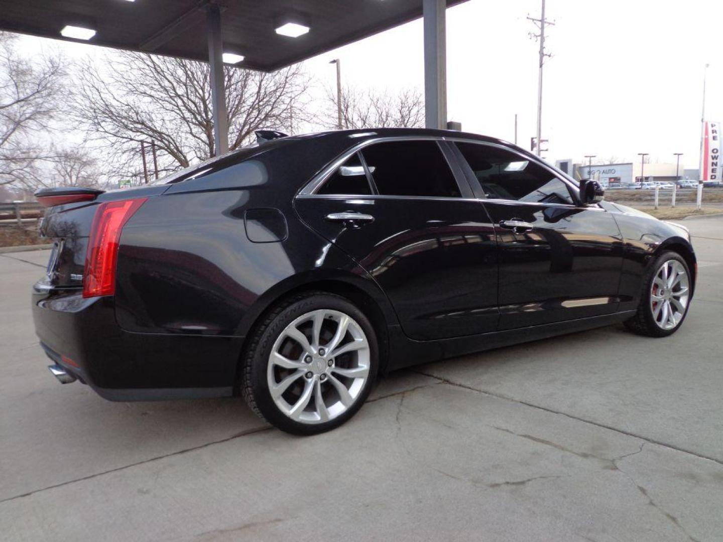 2015 BLACK CADILLAC ATS PREMIUM (1G6AM5S34F0) with an 3.6L engine, Automatic transmission, located at 6610 L St., Omaha, NE, 68117, (402) 731-7800, 41.212872, -96.014702 - Photo#3