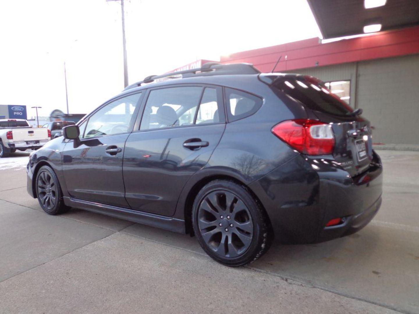 2015 GRAY SUBARU IMPREZA SPORT LIMITED (JF1GPAZ61F8) with an 2.0L engine, Continuously Variable transmission, located at 6610 L St., Omaha, NE, 68117, (402) 731-7800, 41.212872, -96.014702 - THIS VEHICLE HAS A BEEN FULLY INSPECTED AND HAS A CLEAN TITLE WITH A FREE CARFAX REPORT PROVIDED! 2-OWNER, CLEAN CARFAX, LOW MILEAGE, HEATED LEATHER AND A SUNROOF. *****We have found that most customers do the majority of their shopping online before visiting a ealership. For this reason we fe - Photo#5