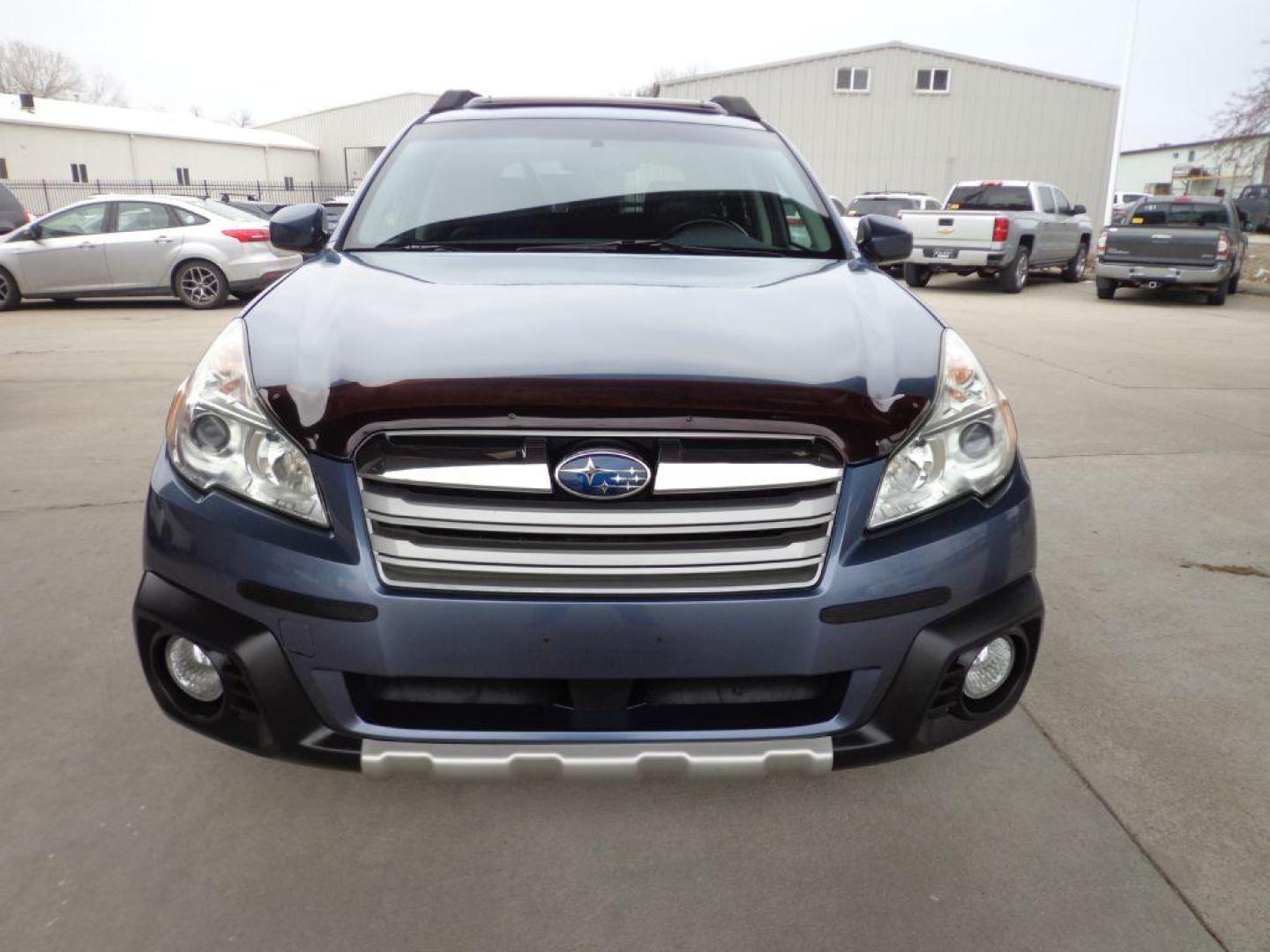 2013 BLUE SUBARU OUTBACK 2.5I LIMITED (4S4BRBKC9D3) with an 2.5L engine, Continuously Variable transmission, located at 6610 L St., Omaha, NE, 68117, (402) 731-7800, 41.212872, -96.014702 - THIS VEHICLE HAS A BEEN FULLY INSPECTED AND HAS A CLEAN TITLE WITH A FREE CARFAX REPORT PROVIDED! 1-OWNER, CLEAN CARFAX, LOW MILEAGE, HEATED LEATHER, BACKUP CAM, SUNROOF AND REMOTE START. *****We have found that most customers do the majority of their shopping online before visiting a ealershi - Photo#1