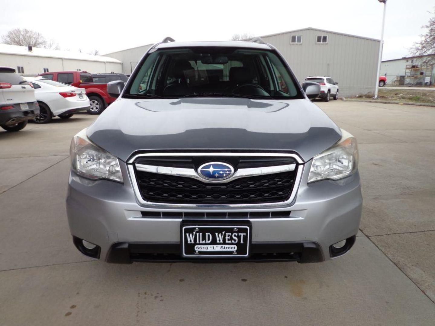 2015 SILVER SUBARU FORESTER 2.5I LIMITED (JF2SJAHC2FH) with an 2.5L engine, Automatic transmission, located at 6610 L St., Omaha, NE, 68117, (402) 731-7800, 41.212872, -96.014702 - THIS VEHICLE HAS A BEEN FULLY INSPECTED AND HAS A CLEAN TITLE WITH A FREE CARFAX REPORT PROVIDED! 2-OWNER, CLEAN CARFAX, LOW MILEAGE, HEATED SEATS, SUNROOF, REMOTE START AND NEWER TIRES! *****We have found that most customers do the majority of their shopping online before visiting a ealership. - Photo#1
