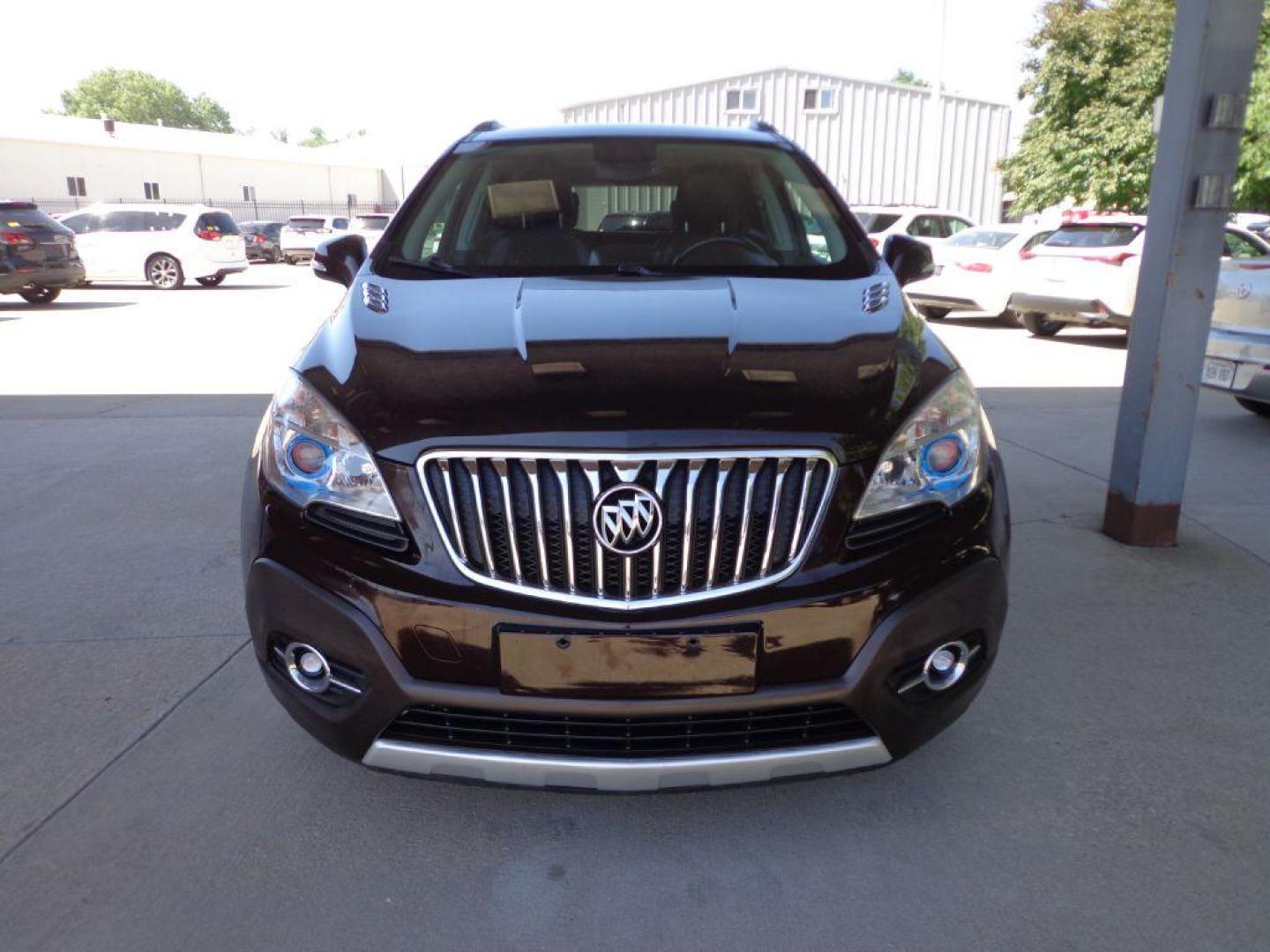 2015 BROWN BUICK ENCORE CONVENIENCE (KL4CJFSB9FB) with an 1.4L engine, Automatic transmission, located at 6610 L St., Omaha, NE, 68117, (402) 731-7800, 41.212872, -96.014702 - Photo#1