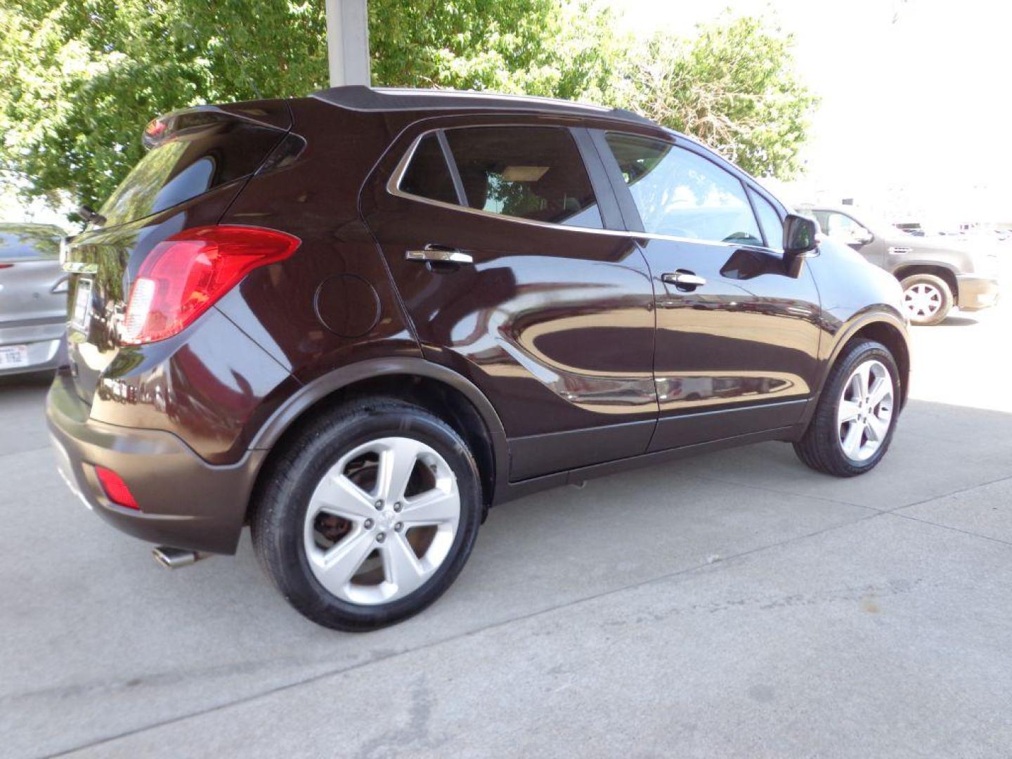 2015 BROWN BUICK ENCORE CONVENIENCE (KL4CJFSB9FB) with an 1.4L engine, Automatic transmission, located at 6610 L St., Omaha, NE, 68117, (402) 731-7800, 41.212872, -96.014702 - Photo#3