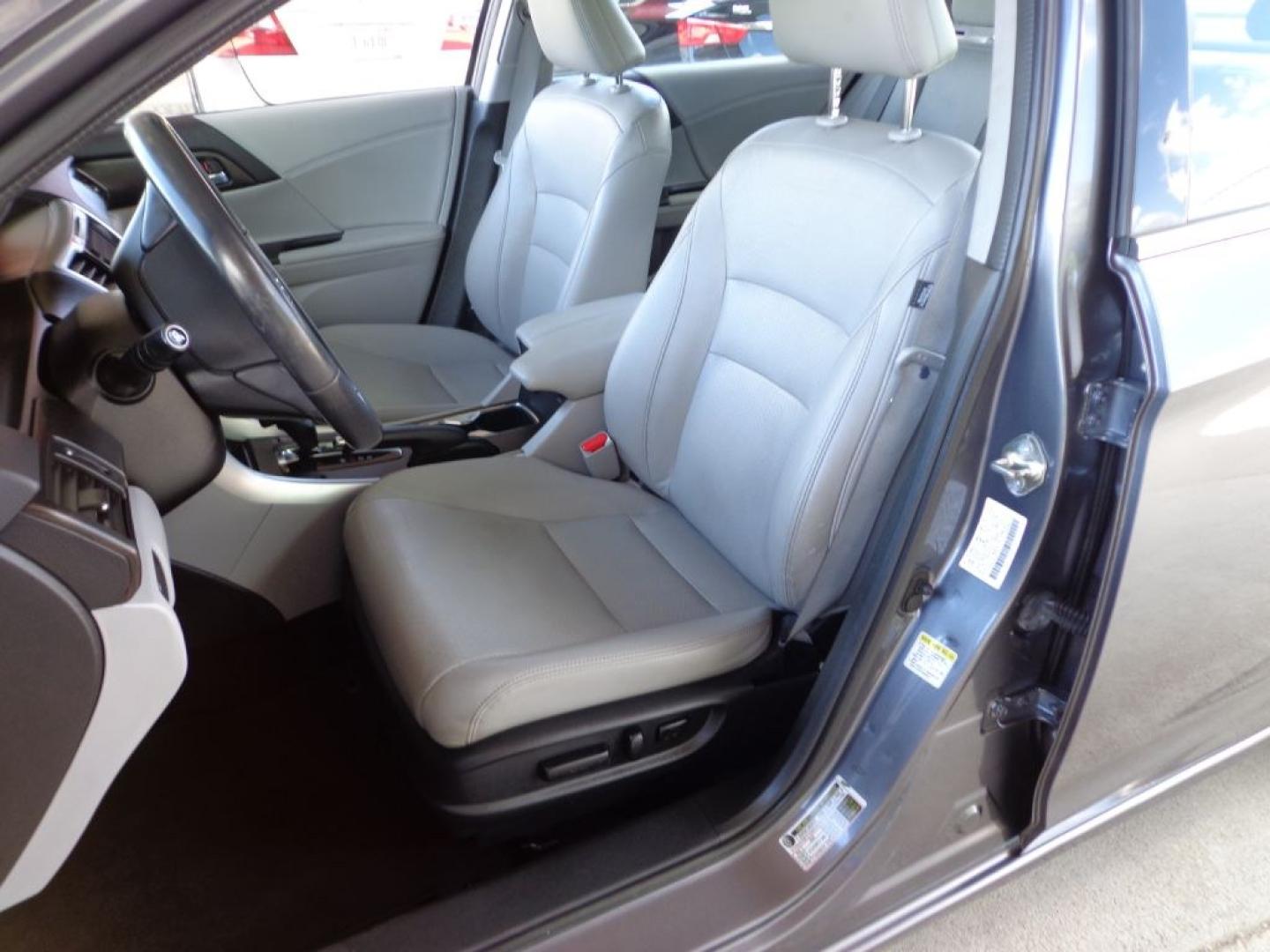 2014 GRAY HONDA ACCORD EXL (1HGCR3F84EA) with an 3.5L engine, Continuously Variable transmission, located at 6610 L St., Omaha, NE, 68117, (402) 731-7800, 41.212872, -96.014702 - THIS VEHICLE HAS A BEEN FULLY INSPECTED AND HAS A CLEAN TITLE WITH A FREE CARFAX REPORT PROVIDED. CLEAN CARFAX, LOW MILEAGE, WITH NEWER TIRES! *****We have found that most customers do the majority of their shopping online before visiting a ealership. For this reason we feel it necessary to hav- Photo#13