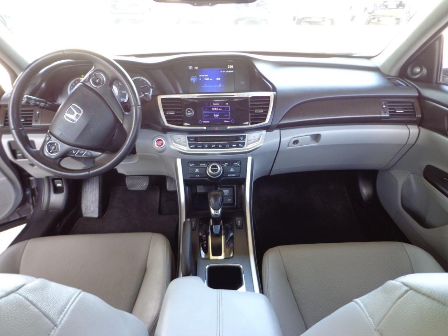 2014 GRAY HONDA ACCORD EXL (1HGCR3F84EA) with an 3.5L engine, Continuously Variable transmission, located at 6610 L St., Omaha, NE, 68117, (402) 731-7800, 41.212872, -96.014702 - THIS VEHICLE HAS A BEEN FULLY INSPECTED AND HAS A CLEAN TITLE WITH A FREE CARFAX REPORT PROVIDED. CLEAN CARFAX, LOW MILEAGE, WITH NEWER TIRES! *****We have found that most customers do the majority of their shopping online before visiting a ealership. For this reason we feel it necessary to hav- Photo#20