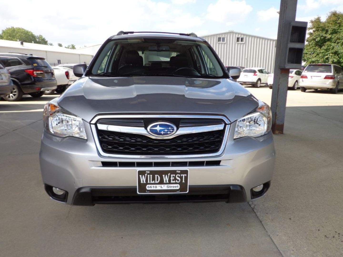 2014 SILVER SUBARU FORESTER 2.5I LIMITED (JF2SJAHC2EH) with an 2.5L engine, Continuously Variable transmission, located at 6610 L St., Omaha, NE, 68117, (402) 731-7800, 41.212872, -96.014702 - THIS VEHICLE HAS A BEEN FULLY INSPECTED AND HAS A CLEAN TITLE WITH A FREE CARFAX REPORT PROVIDED! 2-OWNER, CLEAN CARFAX, LOW MILEAGE, HEATED LEATHER, SUNROOF, AND NEWER TIRES! *****We have found that most customers do the majority of their shopping online before visiting a ealership. For this r- Photo#1