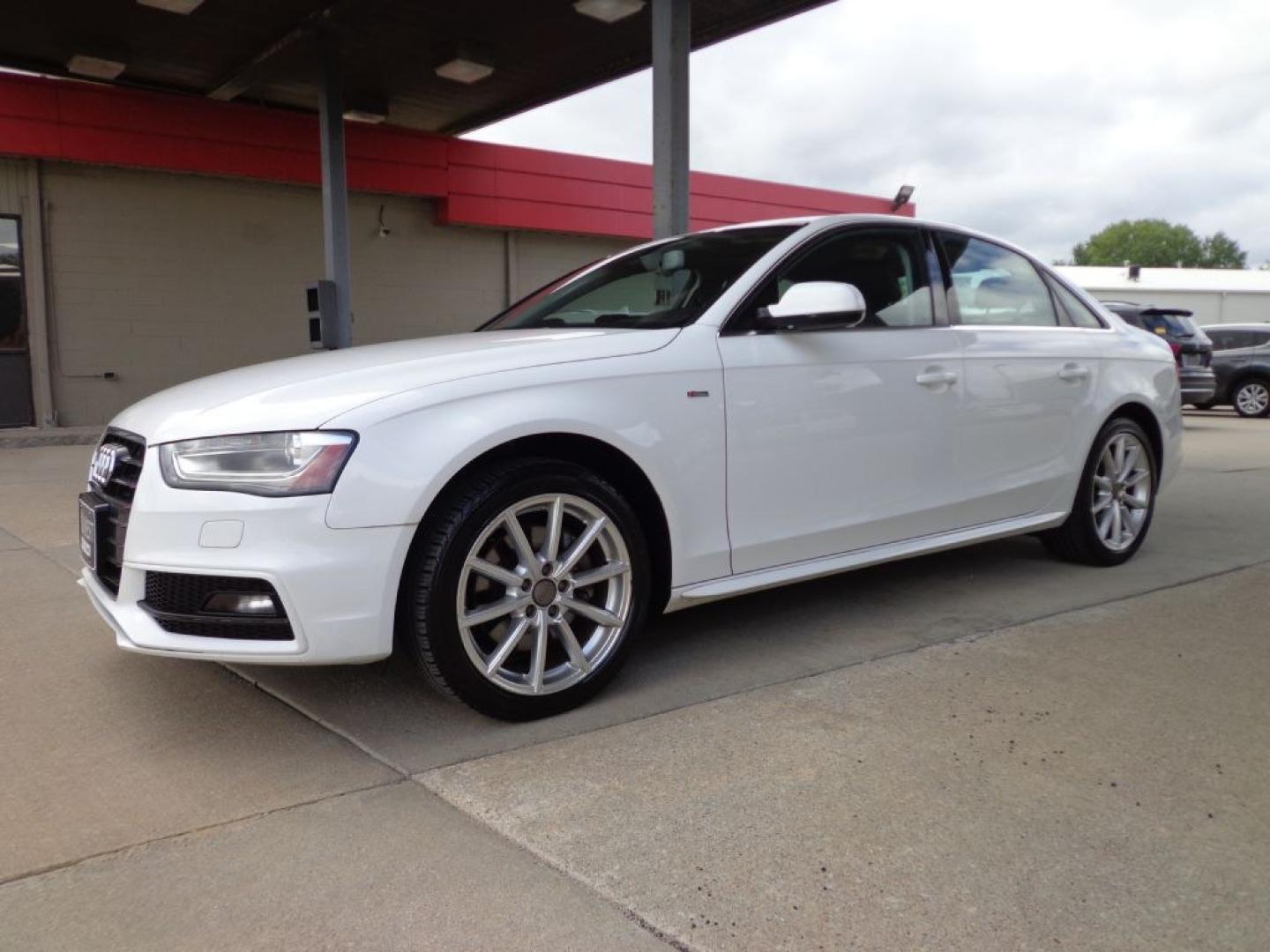 2015 WHITE AUDI A4 PREMIUM PLUS (WAUFFAFL0FN) with an 2.0L engine, Automatic transmission, located at 6610 L St., Omaha, NE, 68117, (402) 731-7800, 41.212872, -96.014702 - THIS VEHICLE HAS A BEEN FULLY INSPECTED AND HAS A CLEAN TITLE WITH A FREE CARFAX REPORT PROVIDED! 2-OWNER, CLEAN CARFAX, LOW MIEAGE, S-LINE, NAV, BLIND SPOT ASSIST AND NEWER TIRES! *****We have found that most customers do the majority of their shopping online before visiting a ealership. For t- Photo#0