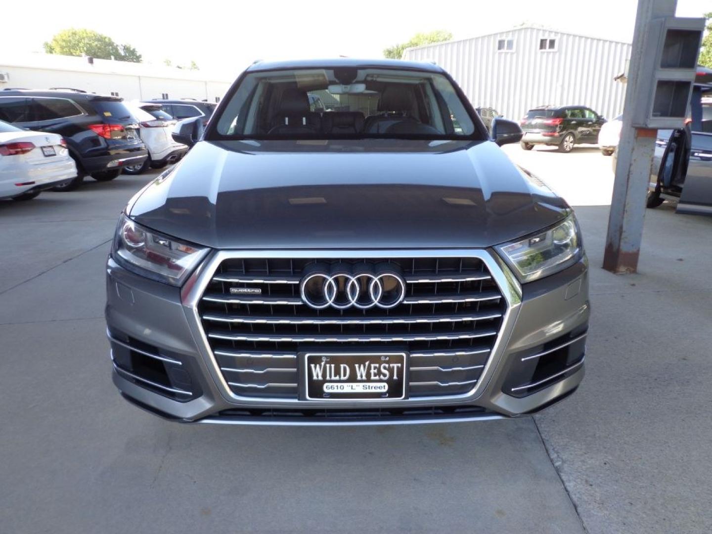 2017 GRAY AUDI Q7 PREMIUM PLUS (WA1LAAF78HD) with an 3.0L engine, Automatic transmission, located at 6610 L St., Omaha, NE, 68117, (402) 731-7800, 41.212872, -96.014702 - THIS VEHICLE HAS A BEEN FULLY INSPECTED AND HAS A CLEAN TITLE WITH A FREE CARFAX REPORT PROVIDED! 2-OWNER, CLEAN CARFAX, LOW MILES, LOADED WITH OPTIONS AND NEWER TIRES! *****We have found that most customers do the majority of their shopping online before visiting a ealership. For this reason w- Photo#1