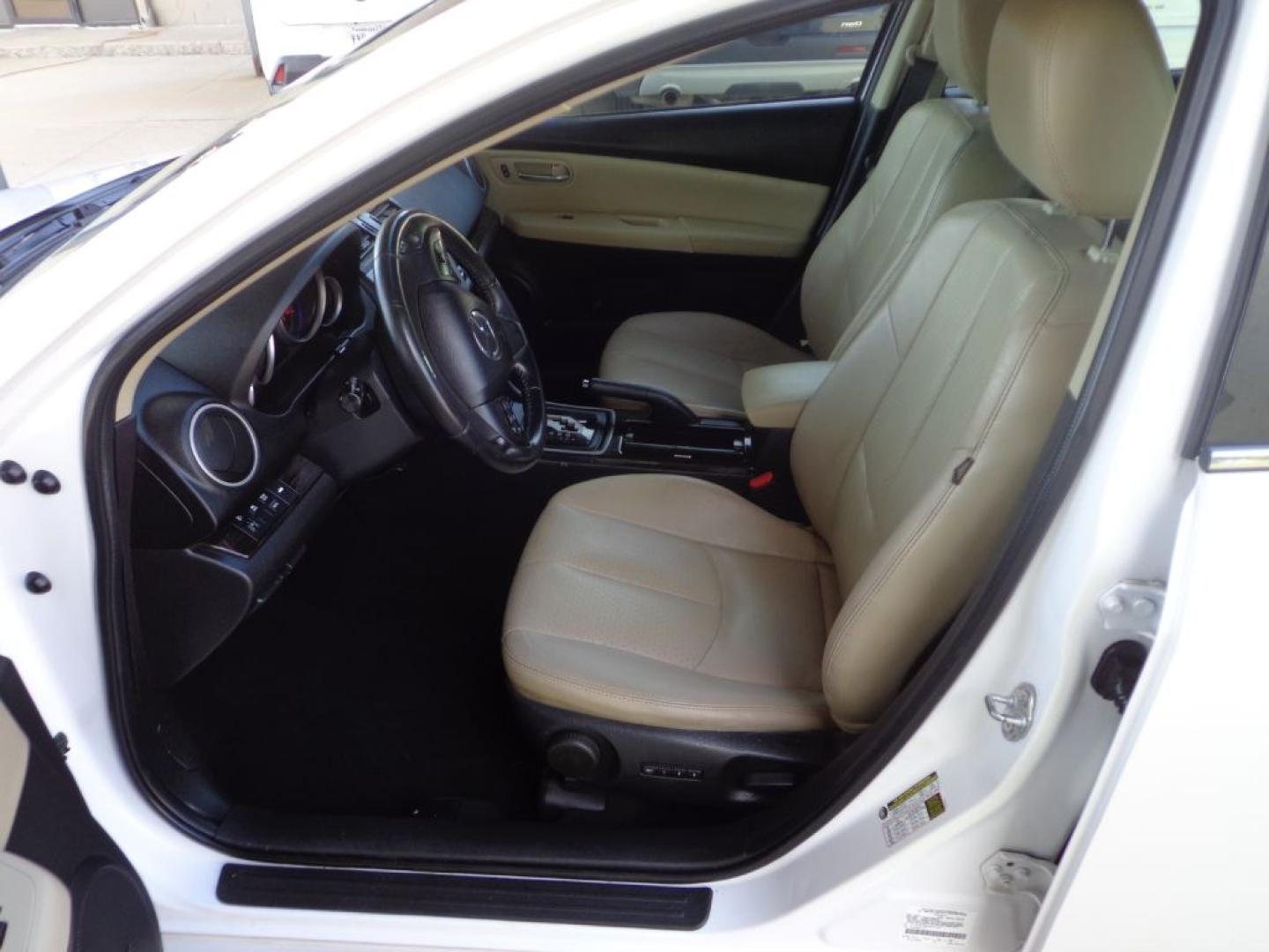 2013 WHITE MAZDA 6 S GRAND TOURING (1YVHZ8CB6D5) with an 3.7L engine, Automatic transmission, located at 6610 L St., Omaha, NE, 68117, (402) 731-7800, 41.212872, -96.014702 - THIS VEHICLE HAS A BEEN FULLY INSPECTED AND HAS A CLEAN TITLE WITH A FREE CARFAX REPORT PROVIDED! SHARP 2-OWNER, CLEAN CARFAX, LOW MILEAGE, HEATED LEATHER, SUNROOF WITH NEWER TIRES! *****We have found that most customers do the majority of their shopping online before visiting a ealership. For- Photo#12