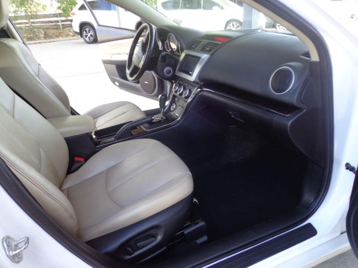 2013 WHITE MAZDA 6 S GRAND TOURING (1YVHZ8CB6D5) with an 3.7L engine, Automatic transmission, located at 6610 L St., Omaha, NE, 68117, (402) 731-7800, 41.212872, -96.014702 - THIS VEHICLE HAS A BEEN FULLY INSPECTED AND HAS A CLEAN TITLE WITH A FREE CARFAX REPORT PROVIDED! SHARP 2-OWNER, CLEAN CARFAX, LOW MILEAGE, HEATED LEATHER, SUNROOF WITH NEWER TIRES! *****We have found that most customers do the majority of their shopping online before visiting a ealership. For- Photo#17